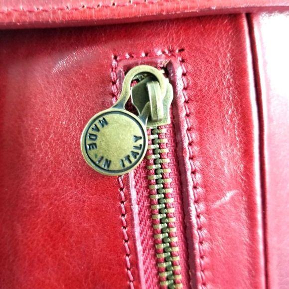 Vera Pelle (Made in Italy) Genuine Leather Satchel Handbag - Picture 6 of 13